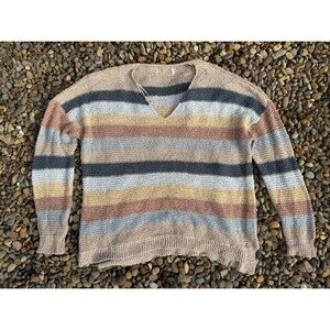 Womens Striped Sweater - Size Medium